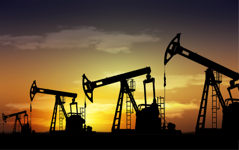 Silhouette of oil rigs at sunset

AI-generated content may be incorrect.